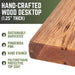 RESTORE Sunset Cedar Solid Wood Office Desk - Sweatfully