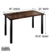 Skyline Boulder Black Solid Wood Desk with 28 in. High-Rise Legs - Sweatfully