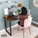 Skyline Boulder Black Solid Wood Desk with 28 in. Landscape Legs - Sweatfully