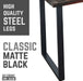 Skyline Boulder Black Solid Wood Desk with 28 in. Landscape Legs - Sweatfully