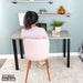 Skyline Riverstone Grey Solid Wood Desk with 28 in. High-Rise Legs - Sweatfully