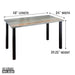 Skyline Riverstone Grey Solid Wood Desk with 28 in. High-Rise Legs - Sweatfully