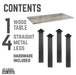 Skyline Riverstone Grey Solid Wood Desk with 28 in. High-Rise Legs - Sweatfully