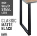 Skyline Riverstone Grey Solid Wood Desk with 28 in. Landscape Legs - Sweatfully