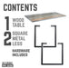 Skyline Riverstone Grey Solid Wood Desk with 28 in. Landscape Legs - Sweatfully