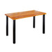 Skyline Sunset Cedar Solid Wood Desk with 28 in. High-Rise Legs - Sweatfully