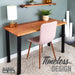 Skyline Sunset Cedar Solid Wood Desk with 28 in. High-Rise Legs - Sweatfully