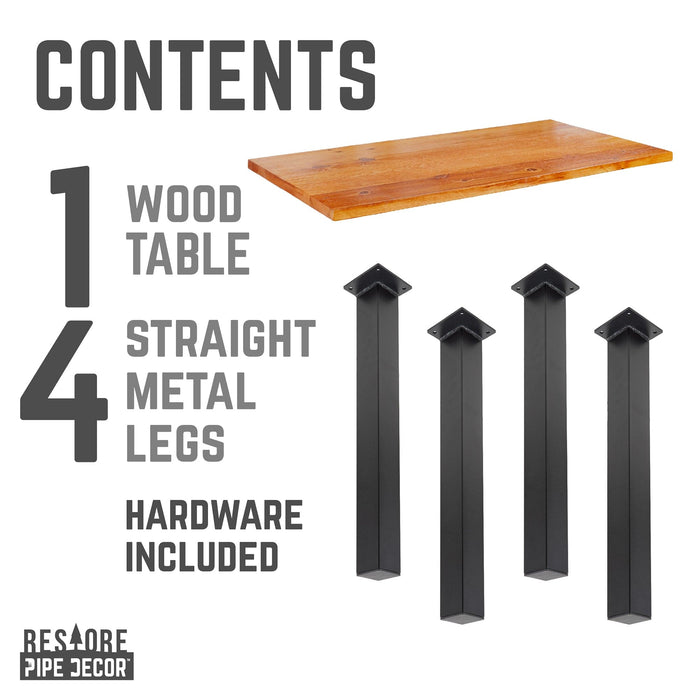Skyline Sunset Cedar Solid Wood Desk with 28 in. High-Rise Legs - Sweatfully