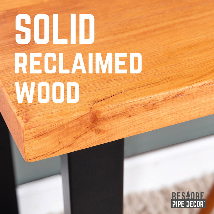 Skyline Sunset Cedar Solid Wood Desk with 28 in. Landscape Legs - Sweatfully
