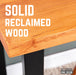 Skyline Sunset Cedar Solid Wood Desk with 28 in. Landscape Legs - Sweatfully