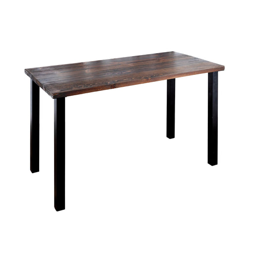 Skyline Trail Brown Solid Wood Desk with 28 in. High-Rise Legs - Sweatfully