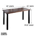 Skyline Trail Brown Solid Wood Desk with 28 in. High-Rise Legs - Sweatfully