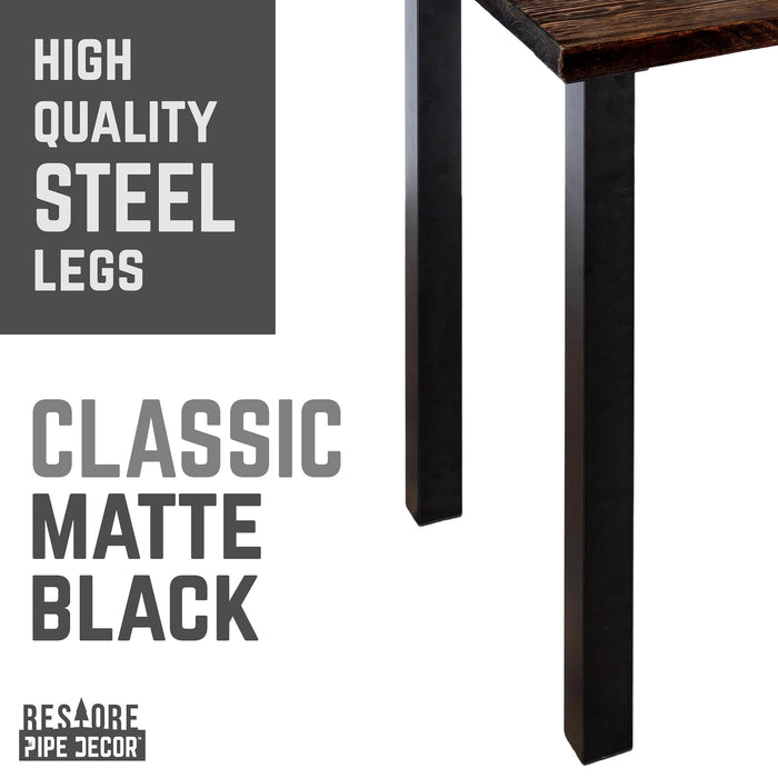 Skyline Trail Brown Solid Wood Desk with 28 in. High-Rise Legs - Sweatfully