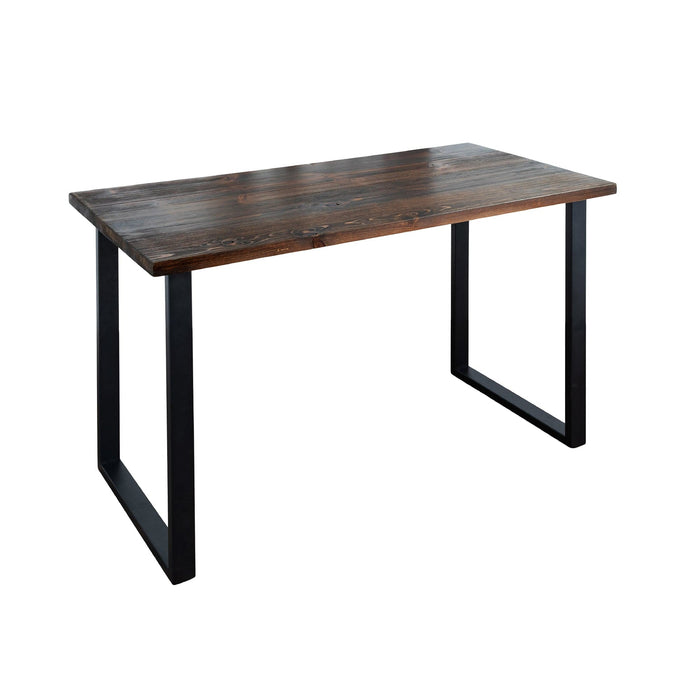 Skyline Trail Brown Solid Wood Desk with 28 in. Landscape Legs - Sweatfully