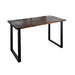 Skyline Trail Brown Solid Wood Desk with 28 in. Landscape Legs - Sweatfully