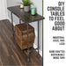 RESTORE Boulder Black Solid Live Edge Wood Console Table - Sweatfully