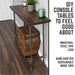 RESTORE Trail Brown Solid Live Edge Wood Console Table - Sweatfully