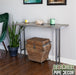 RESTORE Riverstone Grey Solid Live Edge Wood Console Table - Sweatfully