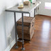 RESTORE Riverstone Grey Solid Live Edge Wood Console Table - Sweatfully