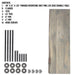 RESTORE Riverstone Grey Solid Live Edge Wood Console Table - Sweatfully
