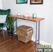 RESTORE Sunset Cedar Solid Live Edge Wood Console Table - Sweatfully