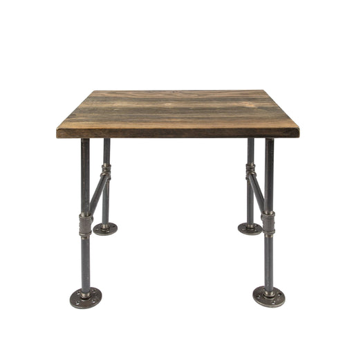 RESTORE Boulder Black Solid Wood End Table - Sweatfully