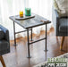 RESTORE Boulder Black Solid Wood End Table - Sweatfully