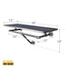 36 in. Wall Mounted Clothing Rack with Wood Shelf, Boulder Black - Sweatfully