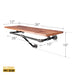 36 in. Wall Mounted Clothing Rack with Wood Shelf, Sunset Cedar - Sweatfully