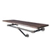 36 in. Wall Mounted Clothing Rack with Wood Shelf, Trail Brown - Sweatfully