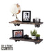 RESTORE Boulder Black 24 in. Shelves with L-Shaped Brackets - Sweatfully