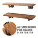 RESTORE Autumn Brown 24 in. Shelves with L-Shaped Brackets - Sweatfully