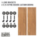 RESTORE Autumn Brown 24 in. Shelves with L-Shaped Brackets - Sweatfully