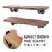 RESTORE Sunset Brown 24 in. Shelves with L-Shaped Brackets - Sweatfully