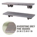 RESTORE Riverstone Grey 24 in. Shelves with L-Shaped Brackets - Sweatfully