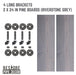 RESTORE Riverstone Grey 24 in. Shelves with L-Shaped Brackets - Sweatfully