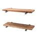 RESTORE Autumn Brown 24 in. Shelves with Straight Brackets - Sweatfully