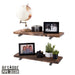 RESTORE Trail Brown 24 in. Shelves with Straight Brackets - Sweatfully
