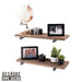 RESTORE Sunset Brown 24 in. Shelves with Straight Brackets - Sweatfully