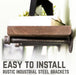 RESTORE Sunset Brown 24 in. Shelves with Straight Brackets - Sweatfully