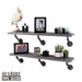 RESTORE Riverstone Grey 36 in. Shelves with Angled Brackets - Sweatfully