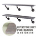 RESTORE Riverstone Grey 36 in. Shelves with Angled Brackets - Sweatfully