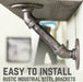 RESTORE Riverstone Grey 36 in. Shelves with Angled Brackets - Sweatfully