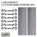 RESTORE Riverstone Grey 36 in. Shelves with Angled Brackets - Sweatfully