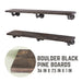 RESTORE Boulder Black 36 in. Shelves with L-Shaped Brackets - Sweatfully