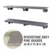 RESTORE Riverstone Grey 36 in. Shelves with L-Shaped Brackets - Sweatfully