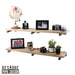 RESTORE Driftwood Tan 36 in. Shelves with Straight Brackets - Sweatfully