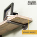 RESTORE Driftwood Tan 36 in. Shelves with Straight Brackets - Sweatfully