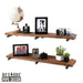 RESTORE Autumn Brown 36 in. Shelves with Straight Brackets - Sweatfully