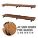 RESTORE Autumn Brown 36 in. Shelves with Straight Brackets - Sweatfully